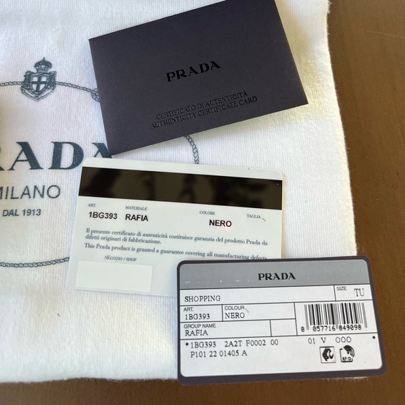 ❌❌SOLD New Prada Raffia Crochet Tote Bag - Picture 6 of 7